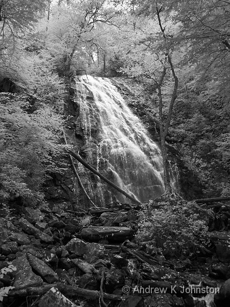 0914_GF3_1030698 IR BW.jpg - The Crabtree Falls, North Carolina